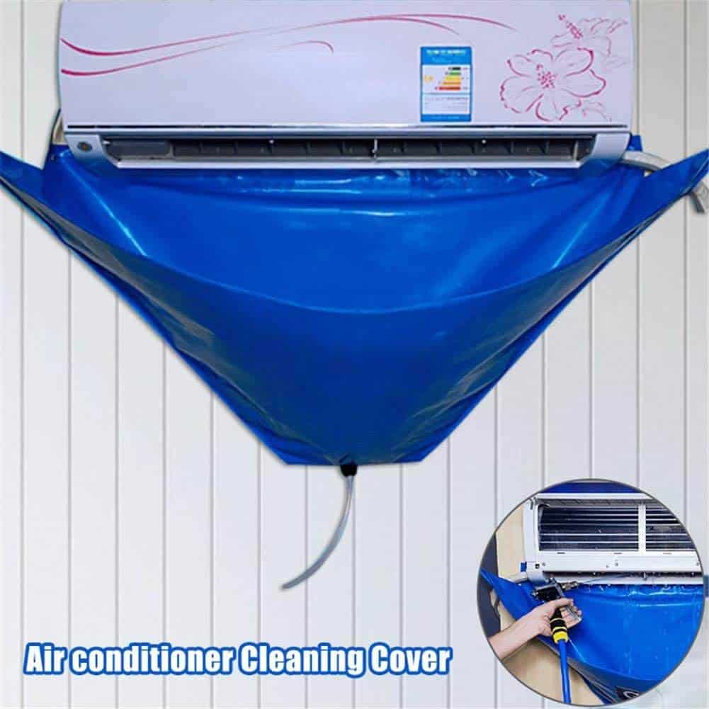 Kit nettoyage climatisation : Machine + bac bâche de protection